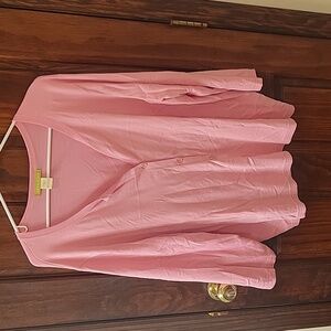 Sigrid olsen size 2 X pink cardigan